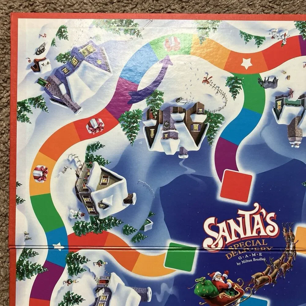 Santa's Special Delivery Board Game 1989 Replacement Part Game Board Only